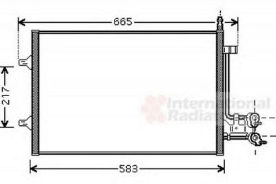 VAN WEZEL 18005395 -  Конденсатор, кондиционер